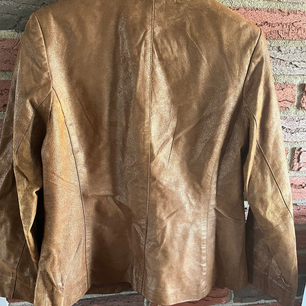 Apt 9 Brown Suede Jacket, Large - image 3